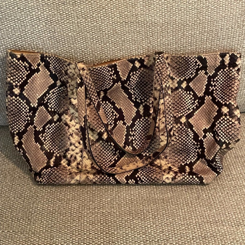 Hobbs Danby 100% Leather Python Tote Bag - image 4